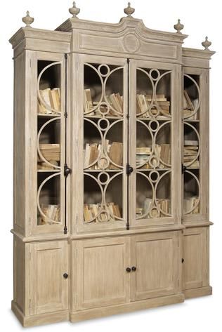 Artesia Lancaster Vitrina Cabinet in White Wash 0-602N-WW