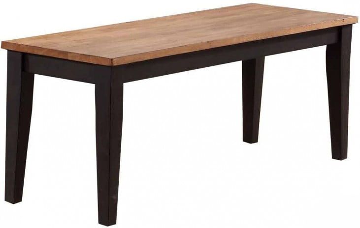 ECI Furniture Choices Dining Bench in Black Oak/Acacia 0733-50-BN  PROMO