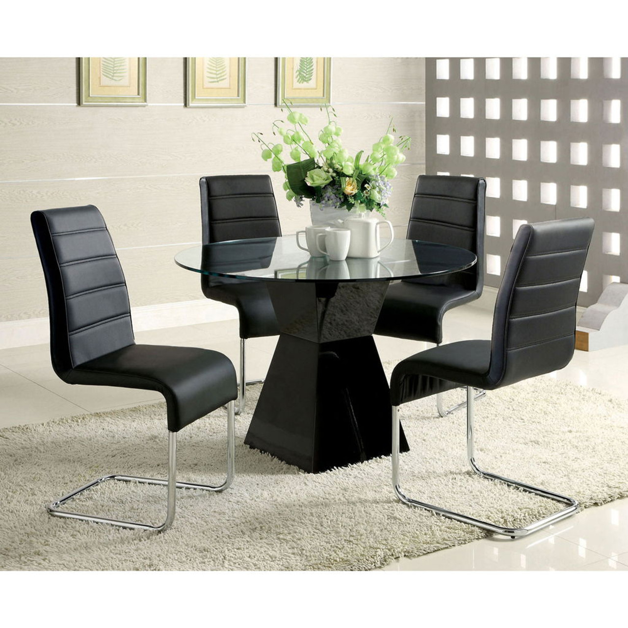 Mauna – Round Dining Table – Black