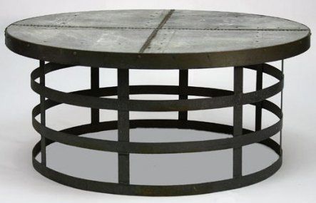 Zentique Alden Round Coffee Table in Black 1001