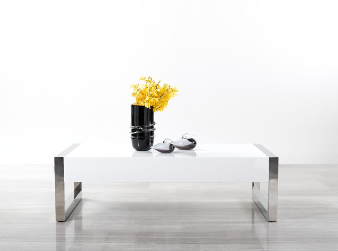 Emma Mason Signature Piper Modern Coffee Table in White High Gloss