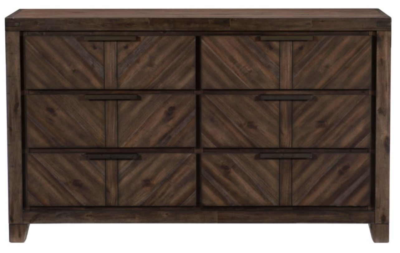 Homelegance Parnell Dresser in Rustic Cherry 1648-5