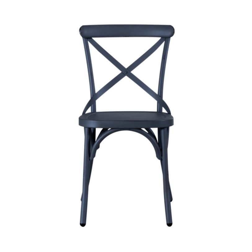 Liberty Furniture Vintage Series X Back Side Chair in Navy 179-C3005-N (Set of 2) CLOSEOUT  EST SHIP TIME APPX 4 WEEKS