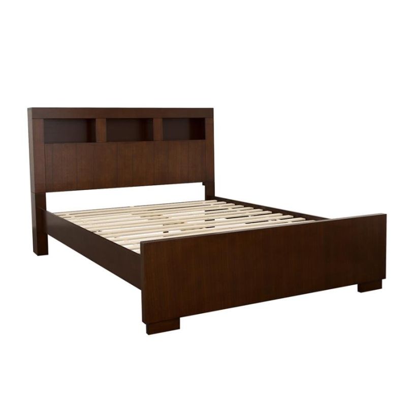 Coaster Jessica Queen Platform Bed in Cappuccino