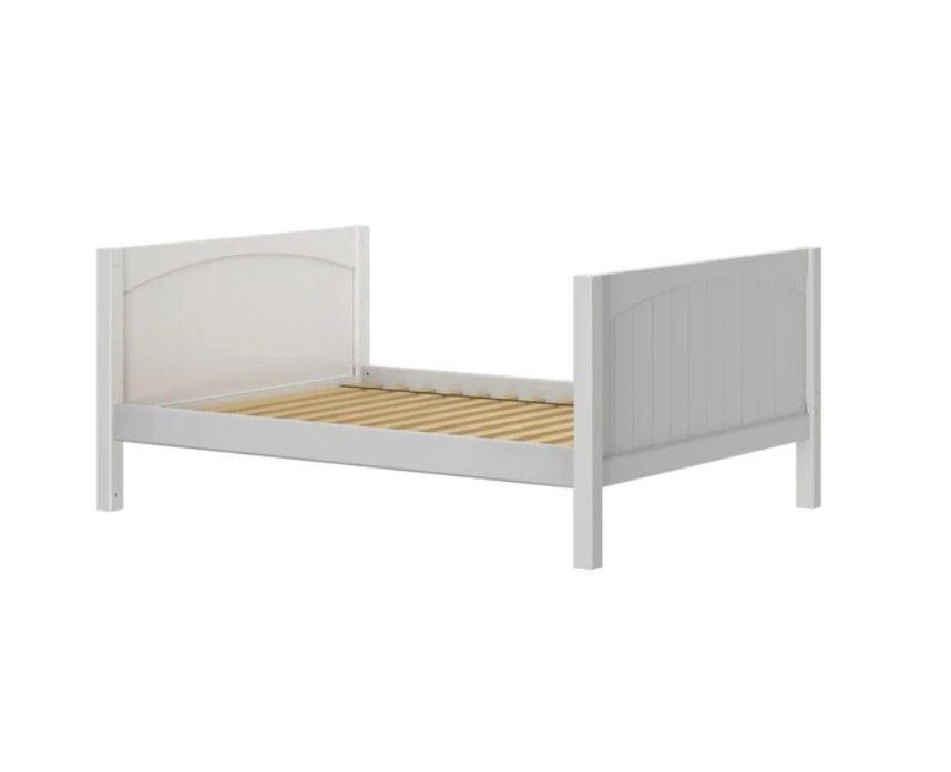 Maxtrix Basic Med/Med Panel Full Bed in White 2040-002P