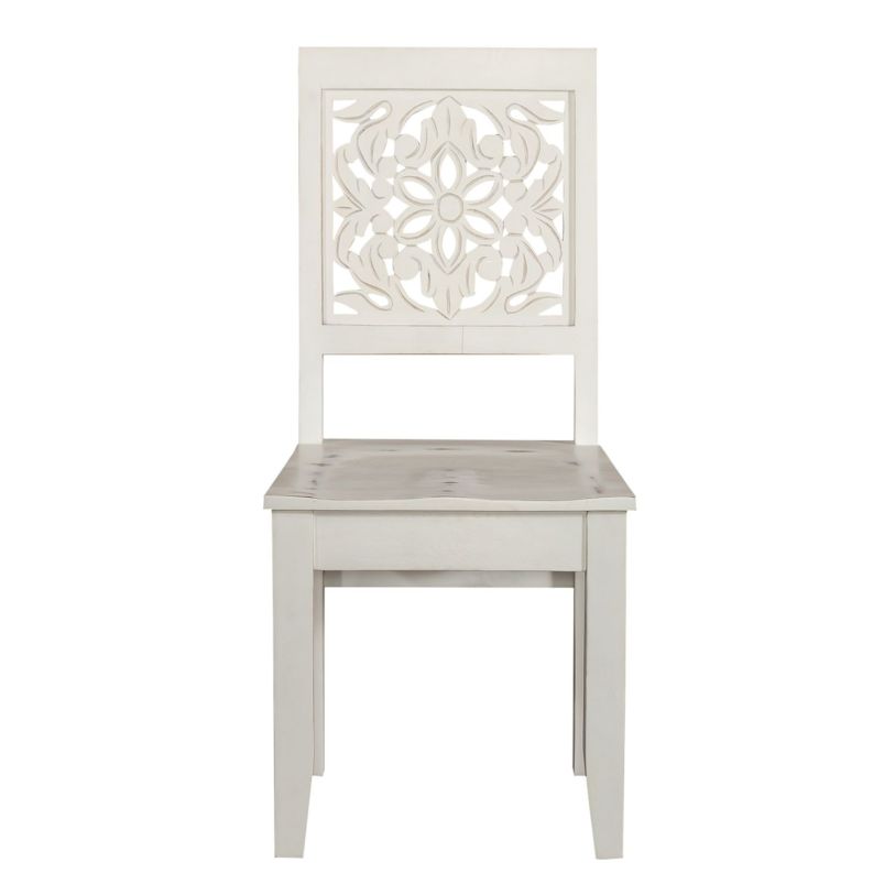 Liberty Furniture Trellis Lane Accent Chair in Weathered White 2094-AC3002  EST SHIP TIME APPX 4 WEEKS