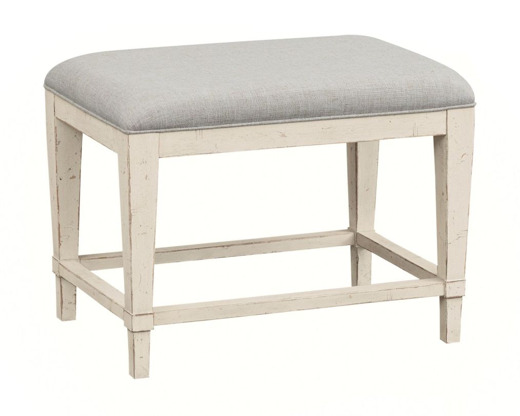 Bassett Furniture Bella Bench in White 2572-0281