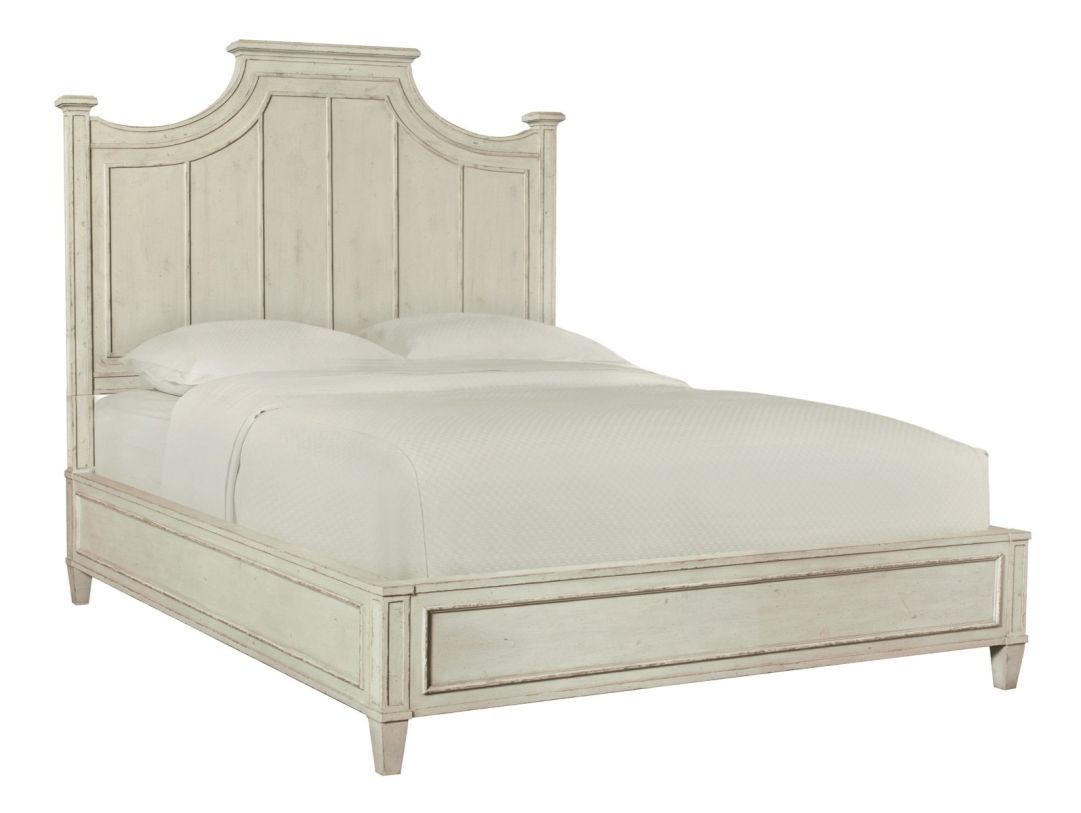 Bassett Furniture Bella King Panel Bed in White 2572