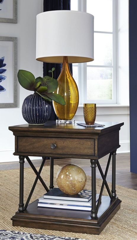 Liberty Furniture Tribeca End Table in Cordovian Brown 315-OT1020  EST SHIP TIME APPX 4 WEEKS