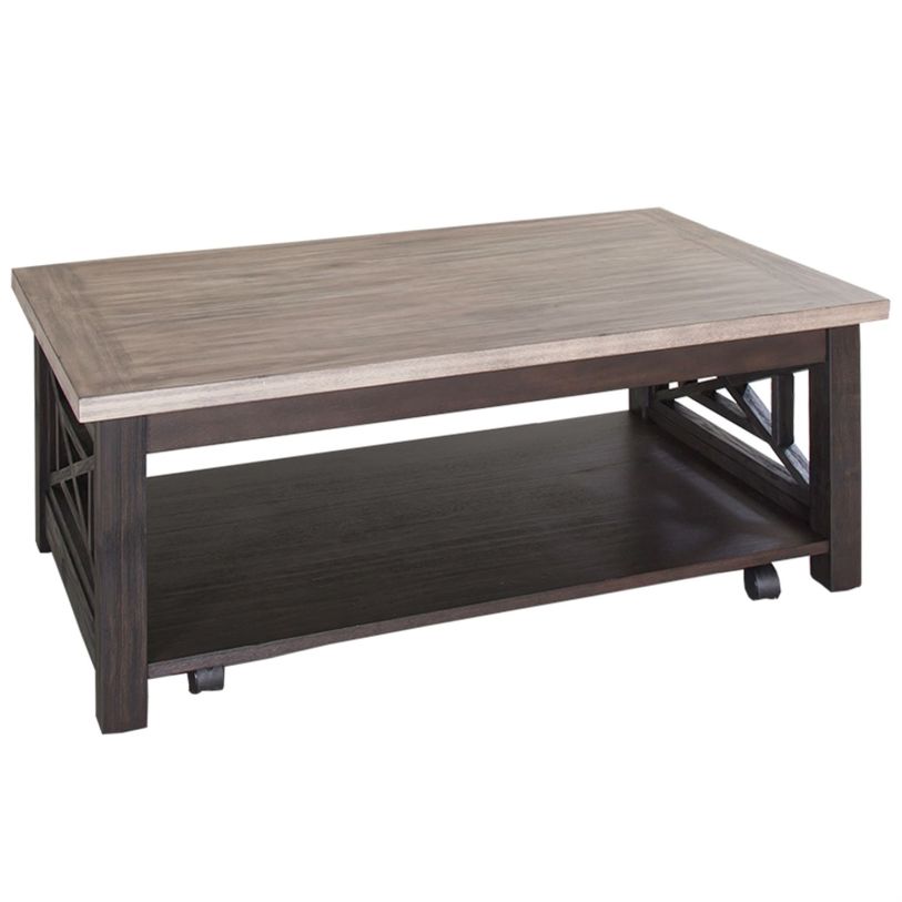 Liberty Heatherbrook Cocktail Table in Charcoal and Ash 422-OT1010  EST SHIP TIME APPX 4 WEEKS