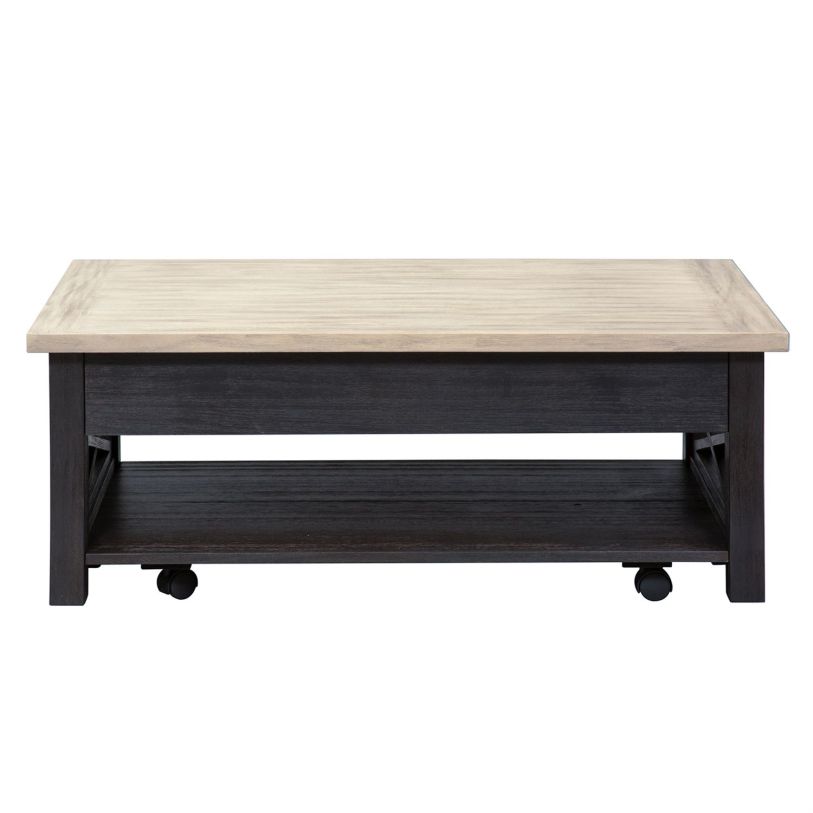 Liberty Heatherbrook Lift Top Cocktail Table in Charcoal and Ash 422-OT1011  EST SHIP TIME APPX 4 WEEKS