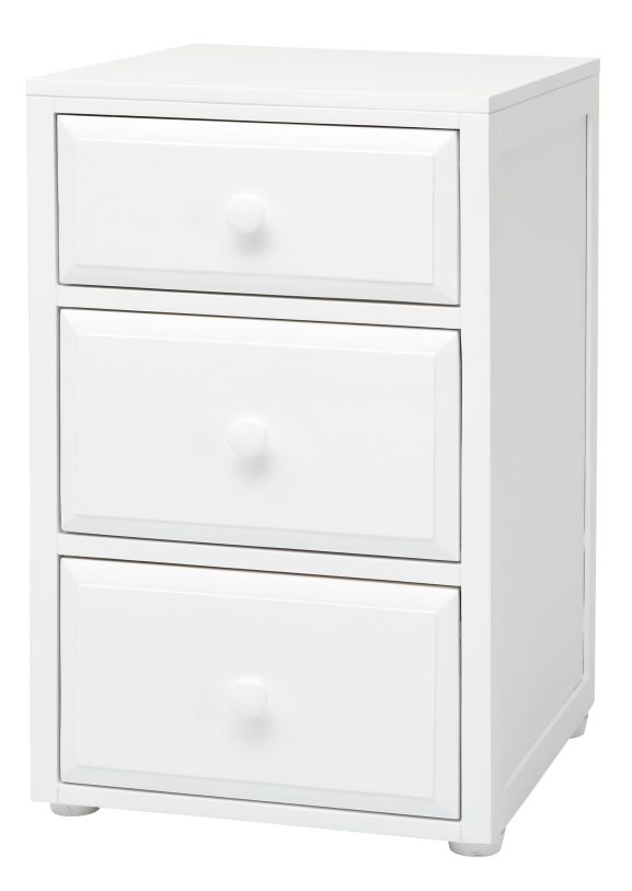 Maxtrix 3.5 Drawer Nightstand without Crown and Base in White 4235-002