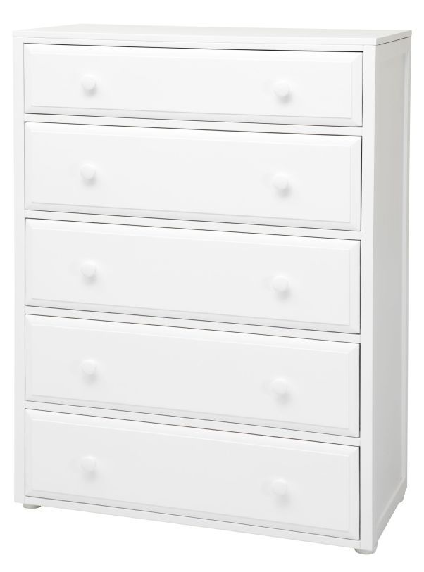 Maxtrix 5 Drawer Chest without Crown and Base in White 4250-002