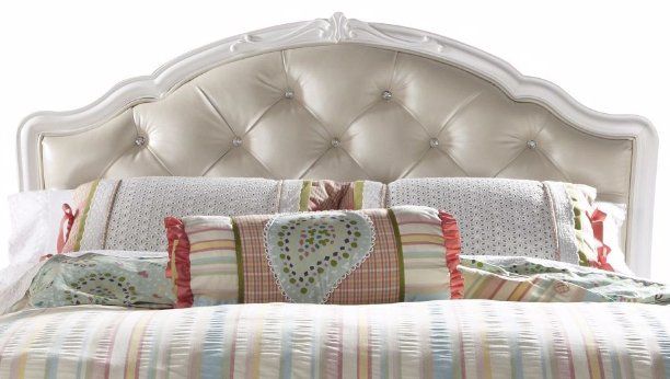 Samuel Lawrence SweetHeart Full Upholstered Headboard in Bright White 8470-637 CLOSEOUT