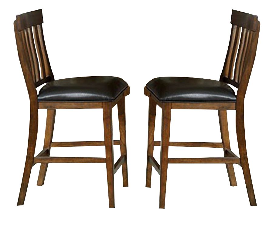 Mariposa Slatback Counter Stool in Rustic Whiskey (Set of 2) MRPRW365K