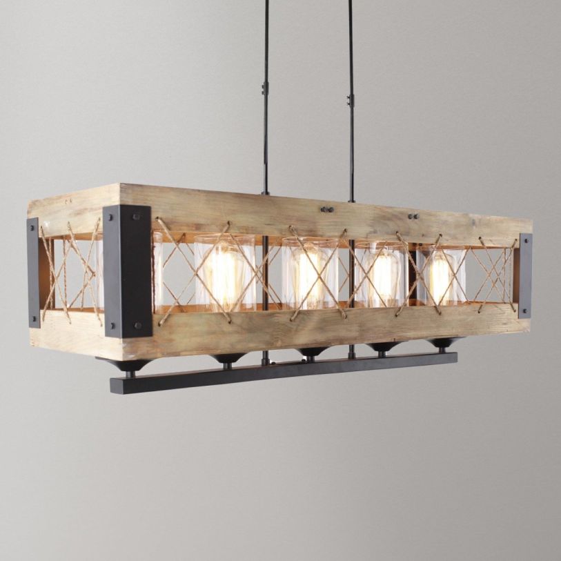 Moti Furniture Hoss 5-light Fixture in Brown/Black 64001040