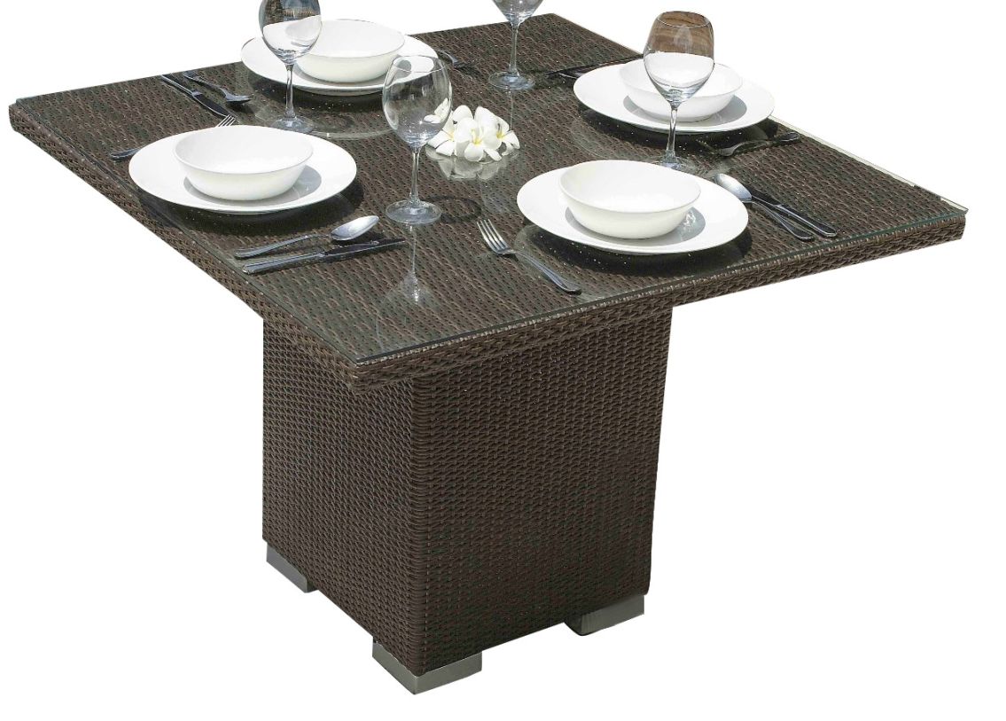 Skyline Design Nevada Square Dining Table in JB Chocolate 2387