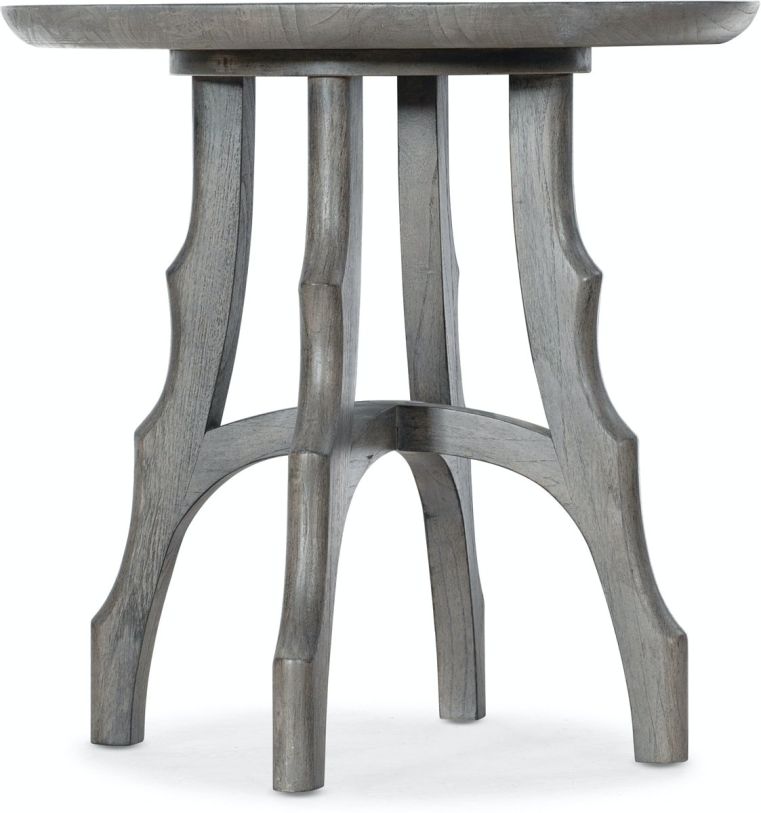 Hooker Furniture Commerce and Market Round End Table in Gray 7228-50001-95