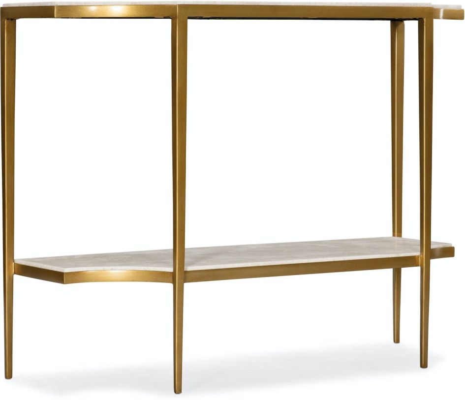 Hooker Furniture Commerce and Market Console Table in Gold 7228-80012-00