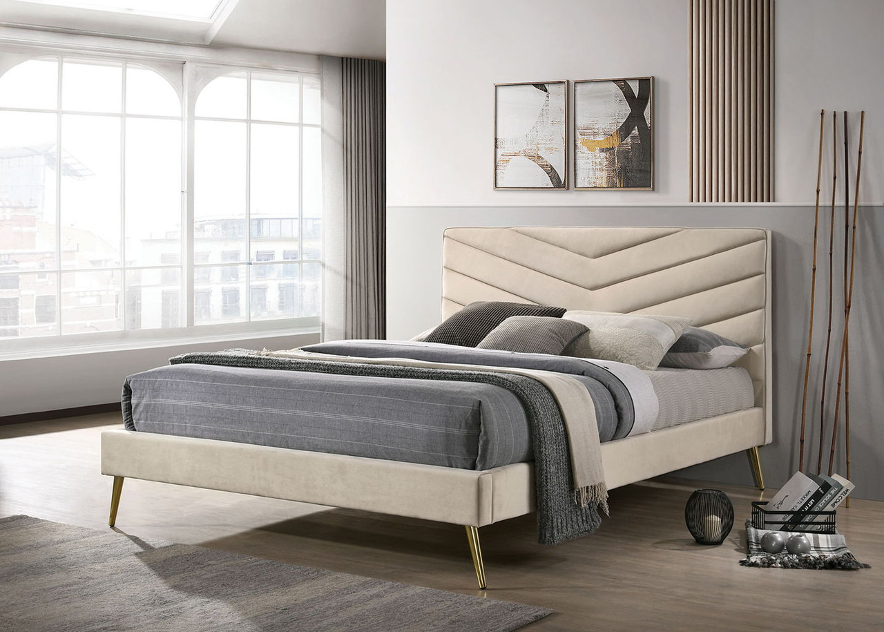 Vivar – Twin Bed – Beige