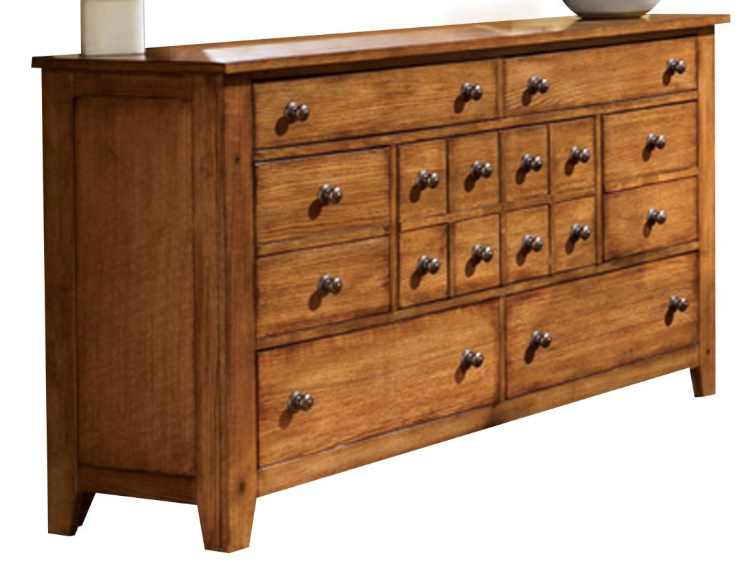 Liberty Furniture Grandpa’s Cabin Dresser in Age Oak 175-BR31  EST SHIP TIME APPX 4 WEEKS