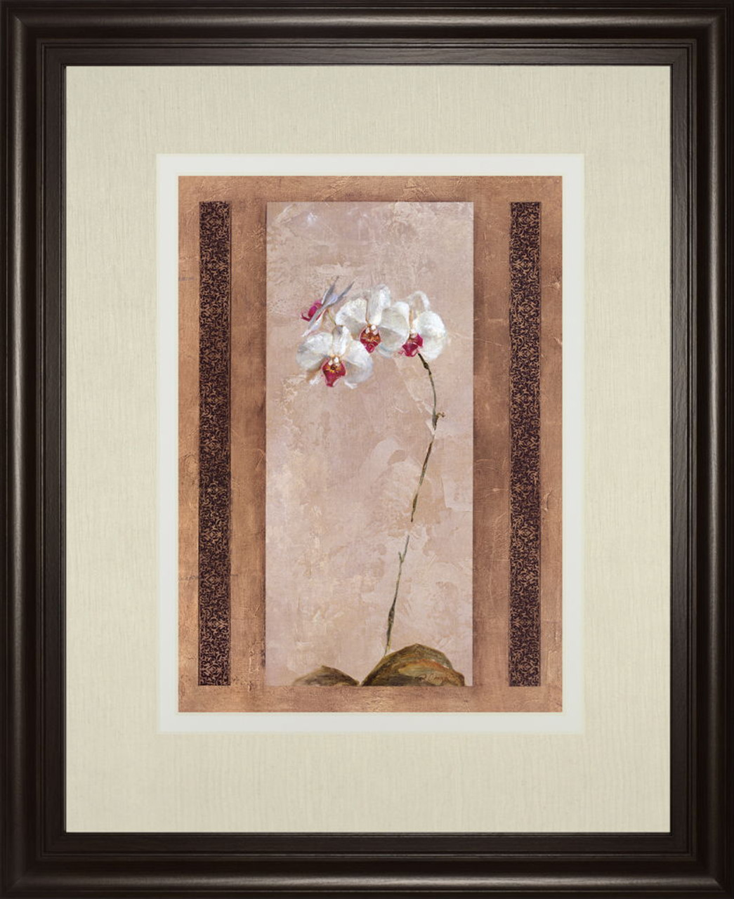 Contemporary Orchid Il By Carney – Framed Print Wall Art – Pink