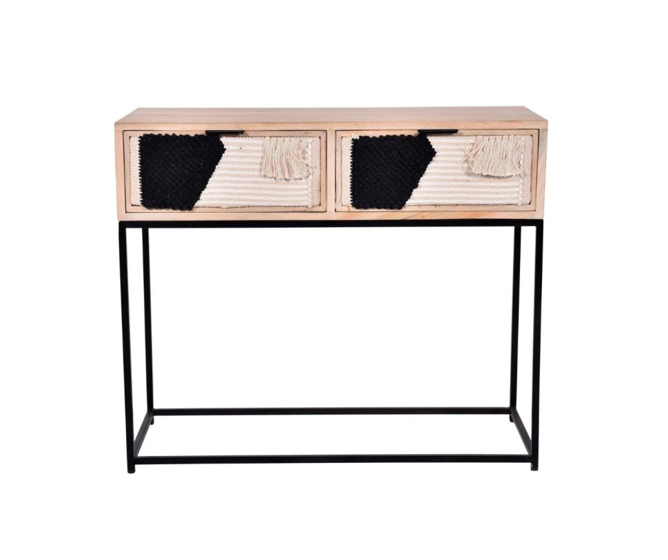 Progressive Layover Console/Sofa Table in Jute/Iron A228-70  PROMO