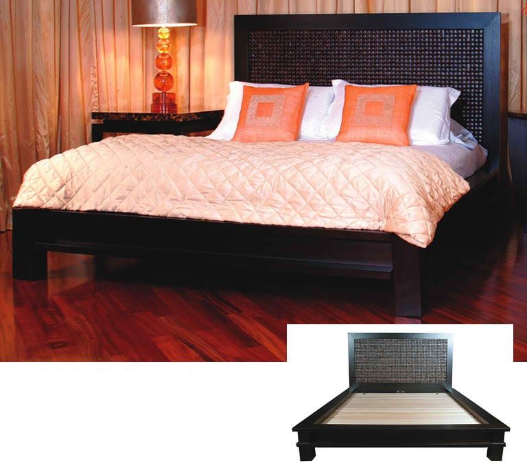 Indo Puri Bali Queen Platform Bed in Espresso