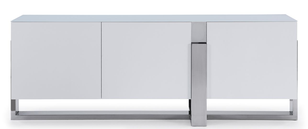 Whiteline Modern Living Blake Buffet in White SB1439-WHT