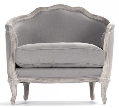 Zentique Maison Love Chair in Gray CFH007-1 E272 A048