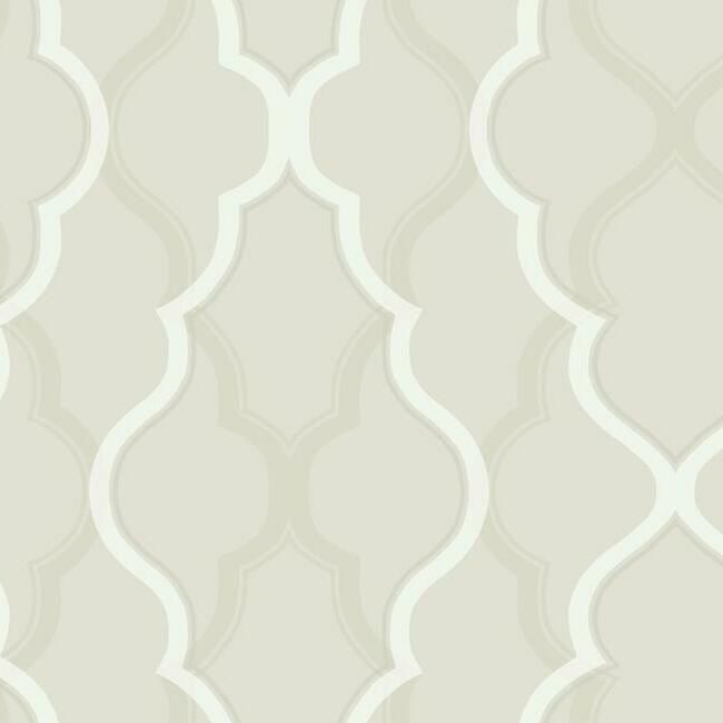 York Candice Olson Modern Artisan II D83 Double Damask Wallpaper in Beige CI2396 (Double Roll) FedEx/UPS