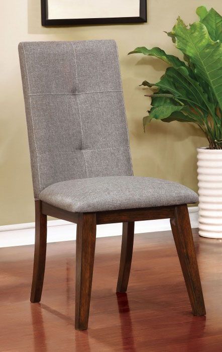 Furniture of America Abelone Side Chair in Walnut (Set of 2) CM3354SC-2PK