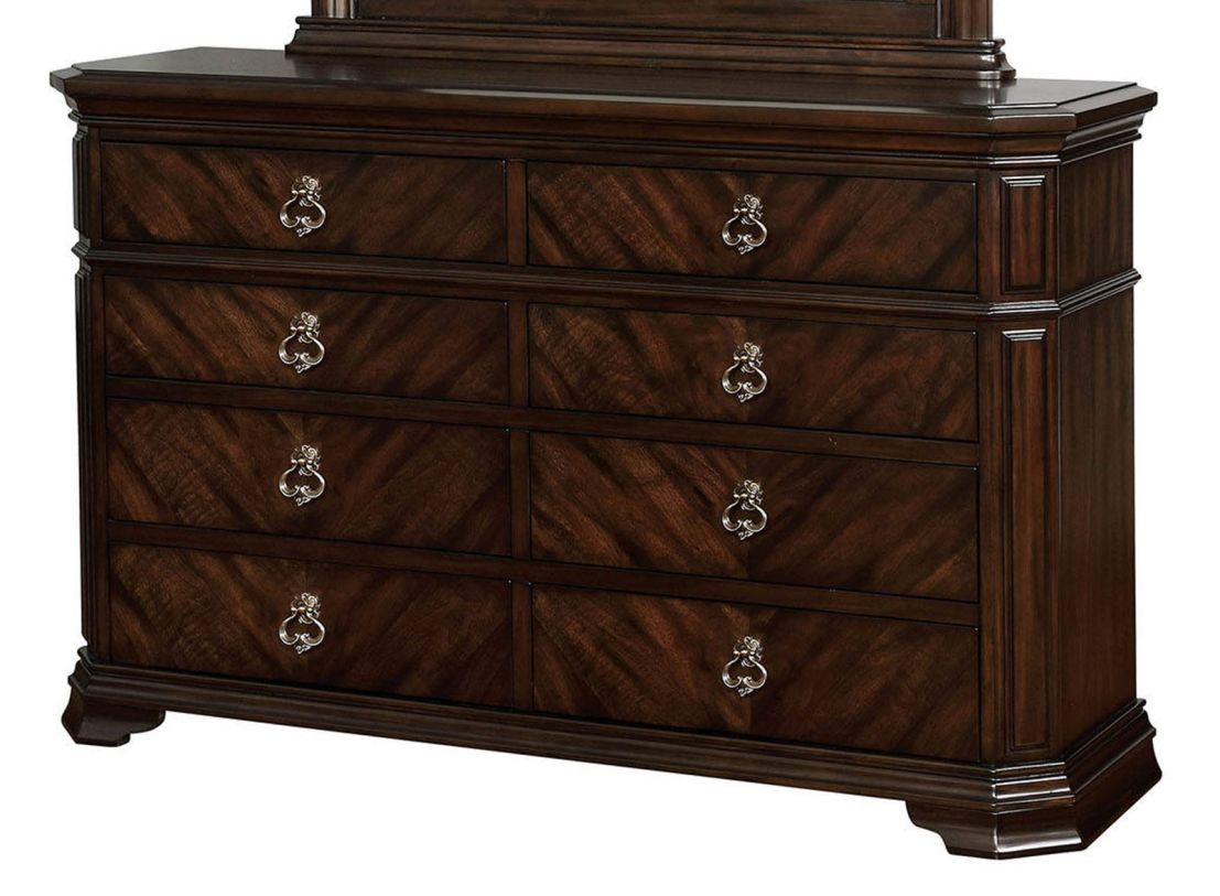 Furniture of America Calliope 8 Drawer Dresser in Espresso CM7751D