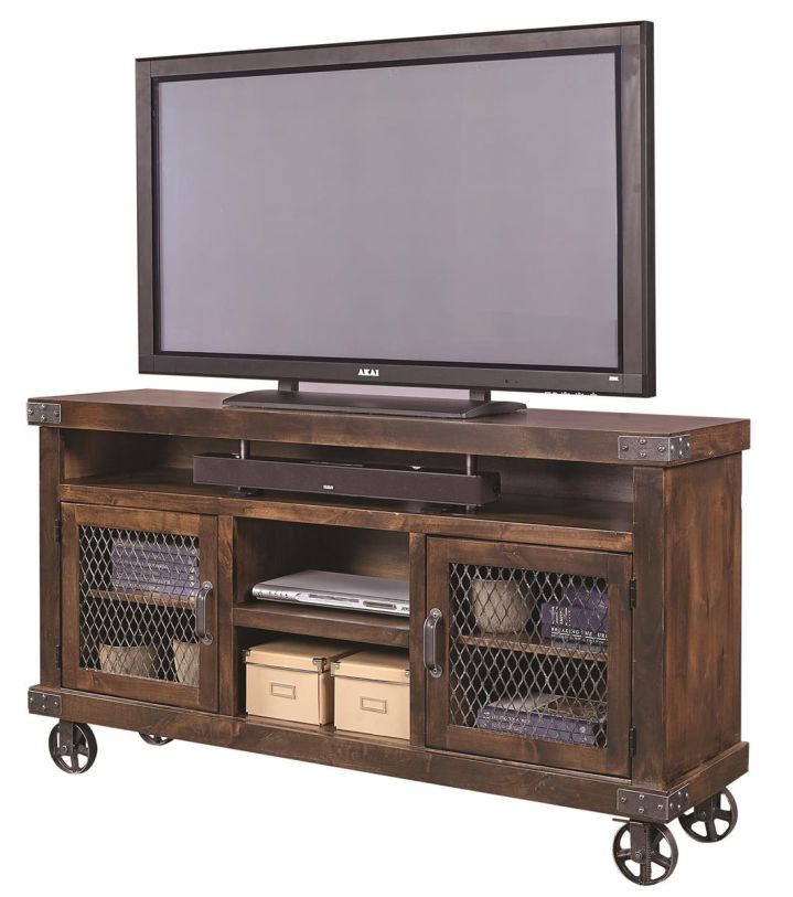 Aspenhome Industrial 65″ Console in Tobacco DN1065-TOB EST SHIP TIME IS 2 WEEKS