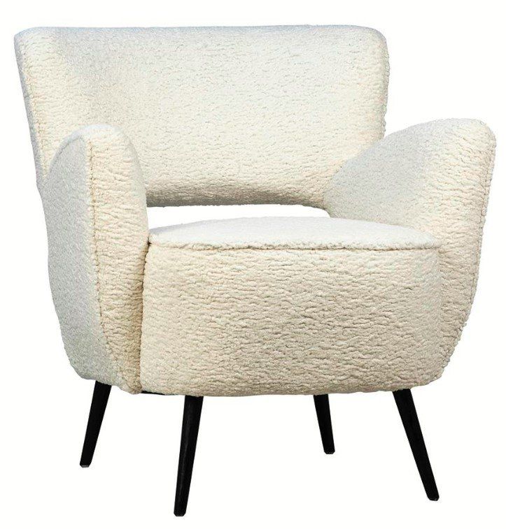 Occasional Chair w/ Perf Fabric in Natural White DOV34003