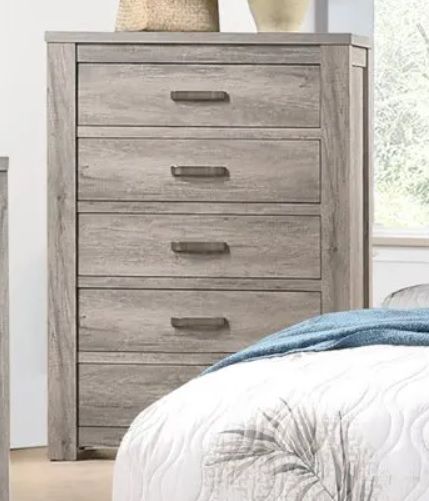 Boss Furniture F5449 5 Drawer Chest in Gray