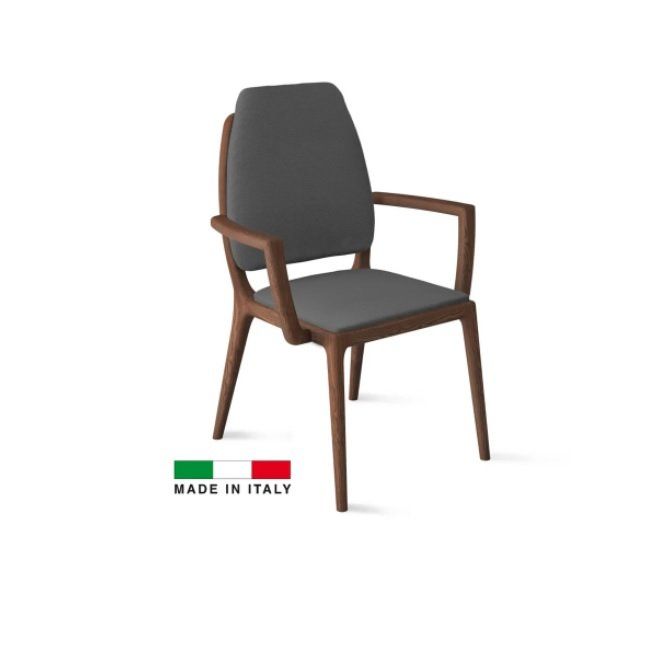 Bellini Febe Leather Seat Dining Chair in Walnut  PROMO