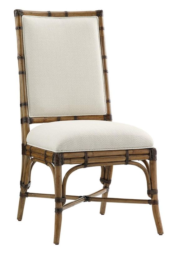 Tommy Bahama Home Twin Palms Summer Isle Upholstered Side Chair in Medium Umber (Set of 2) 01-0558-882-01  PROMO