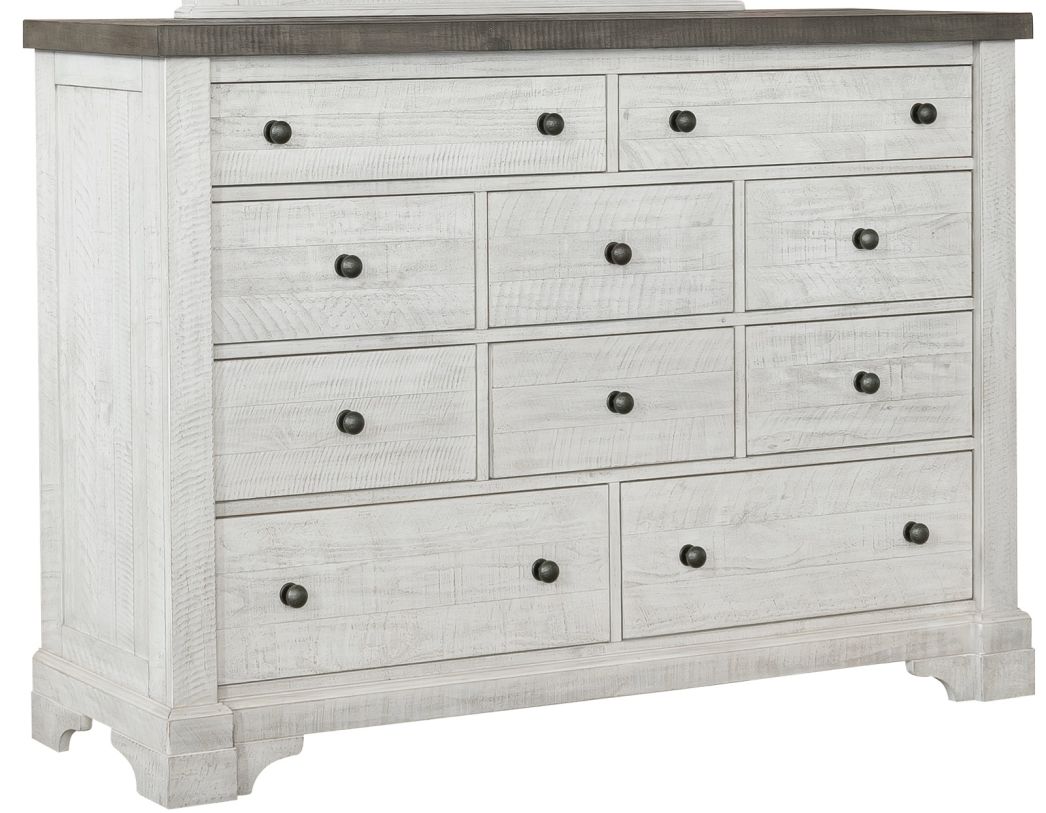 Samuel Lawrence Valley Ridge 10 Drawer Dresser in White S786-010