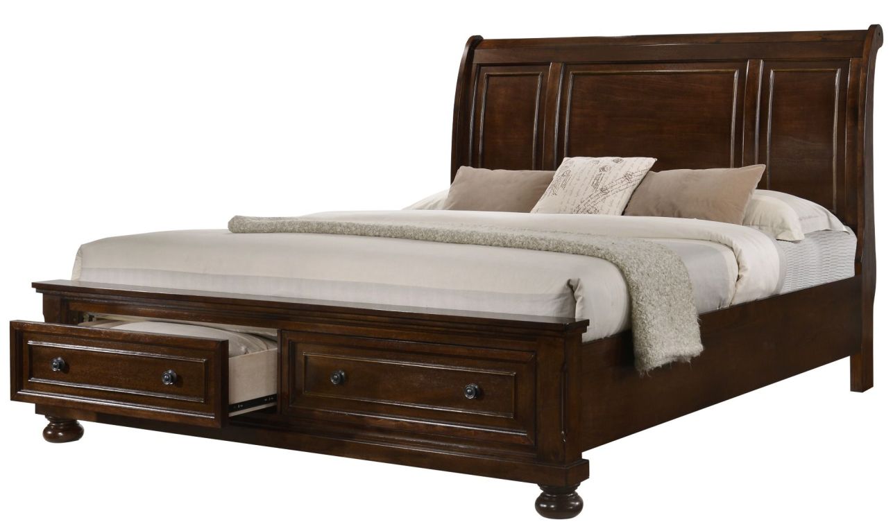 Glory Furniture G8900A King Storage Bed in Cherry