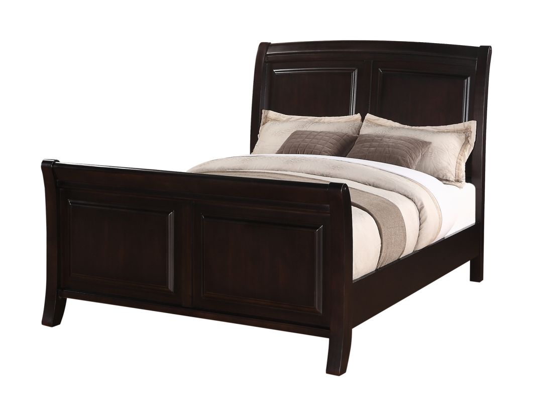 Glory Furniture G9800 King Sleigh Bed in Cappuccino G9800A-KB