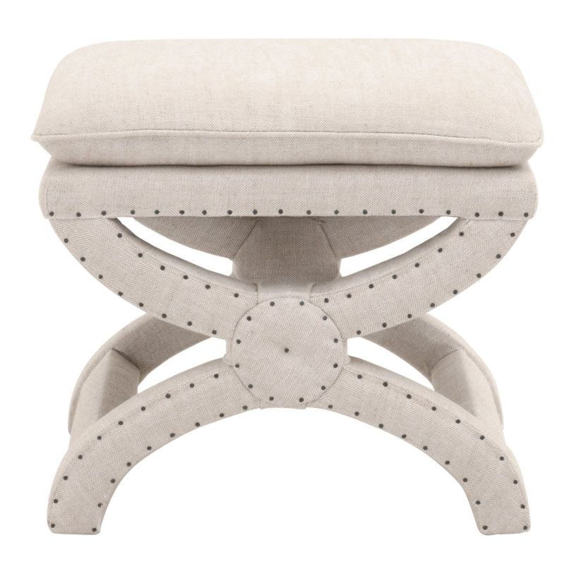 Essentials For Living Gaston Ottoman in Bisque 6437UP.BIS-BT