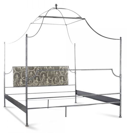 Zentique Dalton King Bed in Gray HS052