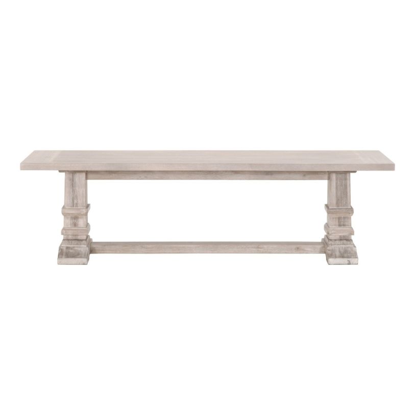 Essentials For Living Hudson Large Dining Bench in Natural Gray 6030-L.NG