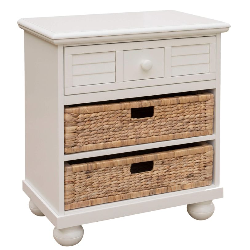 Sunset Trading Beachfront Nightstand in Cottage White CF-1737-0111