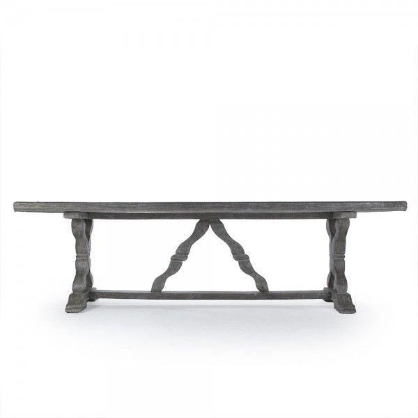 Zentique Lucie Dining Table in Gray LI-S10-25-58S-FG