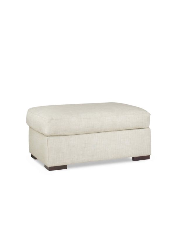 Aria Designs Linden Ottoman in Natural Linen 602152-1544O