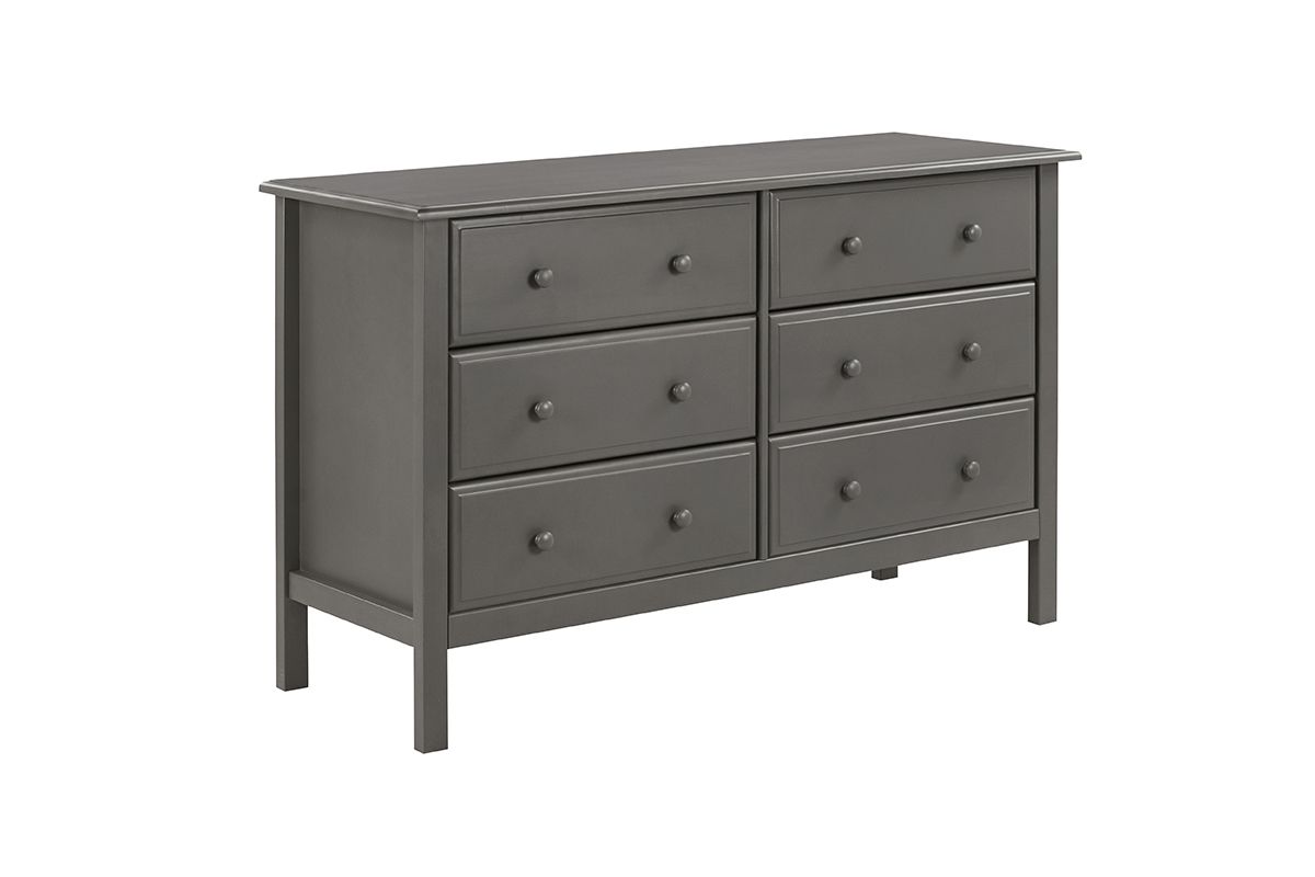 DaVinci Baby Jayden Collection 6 Drawer Double Dresser in Slate M5966SL