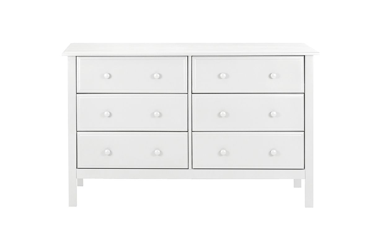 DaVinci Baby Jayden Collection 6 Drawer Double Dresser in White M5966W