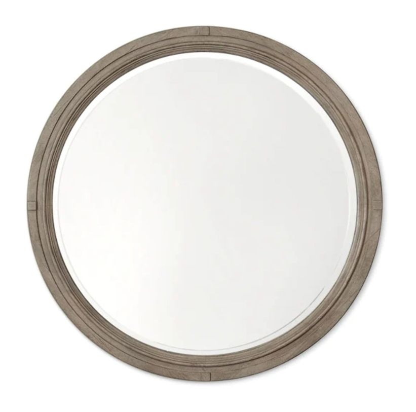 Bassett Furniture Bella Round Mirror in White 2572-0209